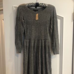 American Eagle Gray Midi Sweater Dress